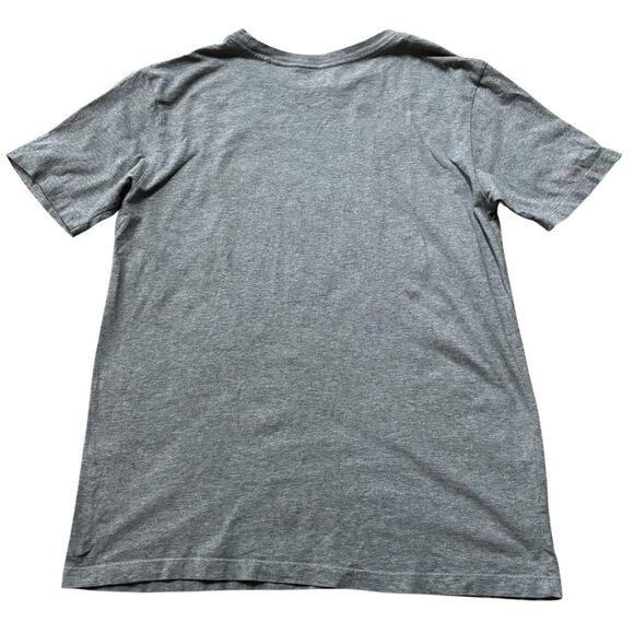 PATAGONIA T-Shirt Kids XXL 18 Line Logo Ridge Striped Tee Heather Gray Cotton - Picture 4 of 4
